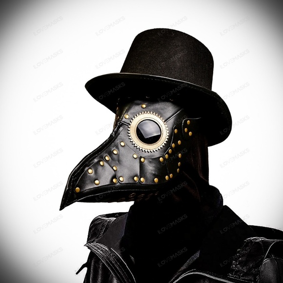 Halloween Steampunk Plague Doctor Mask Masquerade - Picture 1 of 7